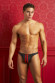 Мужские трусы-танга с двумя полосками Мужские трусы-танга с двумя полосками