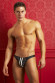 Мужские трусы-танга с двумя полосками Мужские трусы-танга с двумя полосками