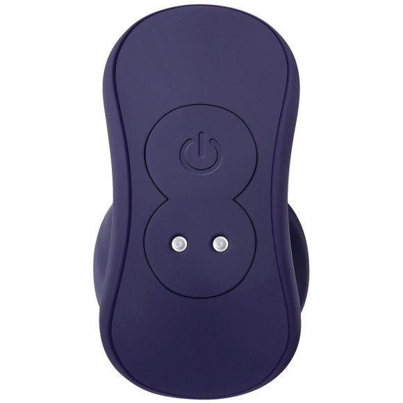 Синяя анальная пробка с вибрацией и пультом ДУ Wicked Twister - 12 см. Синяя анальная пробка с вибрацией и пультом ДУ Wicked Twister - 12 см.