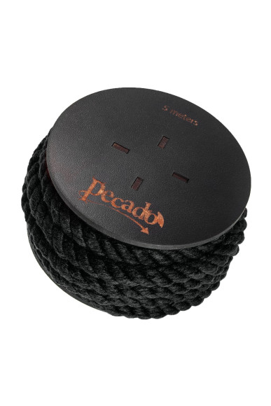 Черная веревка для шибари на катушке - 5 м. Черная веревка для шибари на катушке - 5 м.