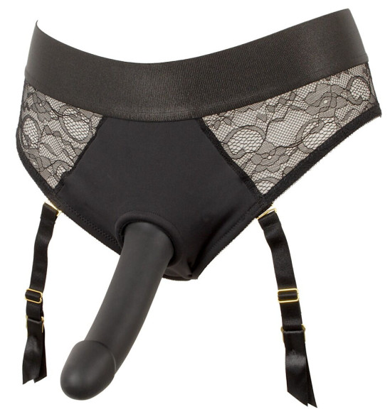 Черный женский страпон Strap-on Set: трусики и насадка Черный женский страпон Strap-on Set: трусики и насадка