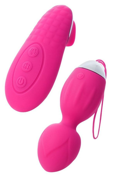 Розовые виброшарики TELLA с пультом-стимулятором Розовые виброшарики TELLA с пультом-стимулятором