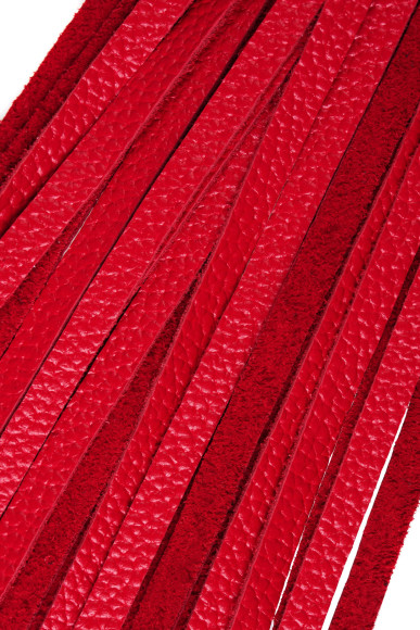 Красно-черная кожаная плеть - 50 см. Красно-черная кожаная плеть - 50 см.