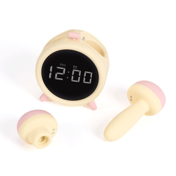 Умный стимулятор-будильник Naughty Clock с вакуумной стимуляцией и вибрацией Умный стимулятор-будильник Naughty Clock с вакуумной стимуляцией и вибрацией