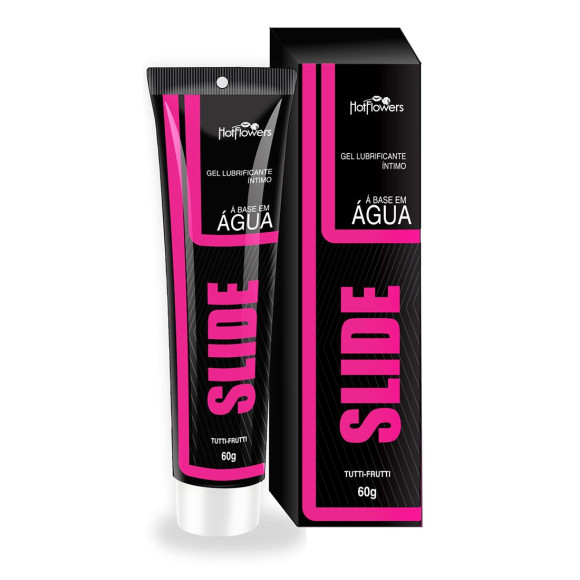 Интимный гель на водной основе Slide с ароматом тутти-фрутти - 60 гр. Интимный гель на водной основе Slide с ароматом тутти-фрутти - 60 гр.