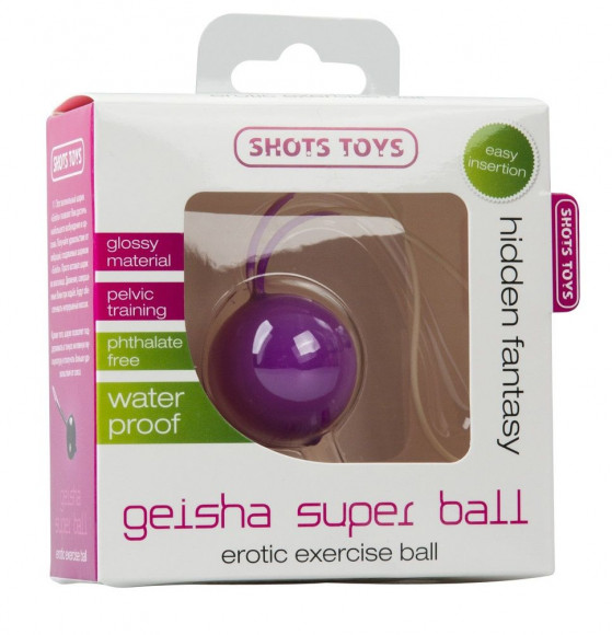 Фиолетовый вагинальный шарик Geisha Super Ball Фиолетовый вагинальный шарик Geisha Super Ball