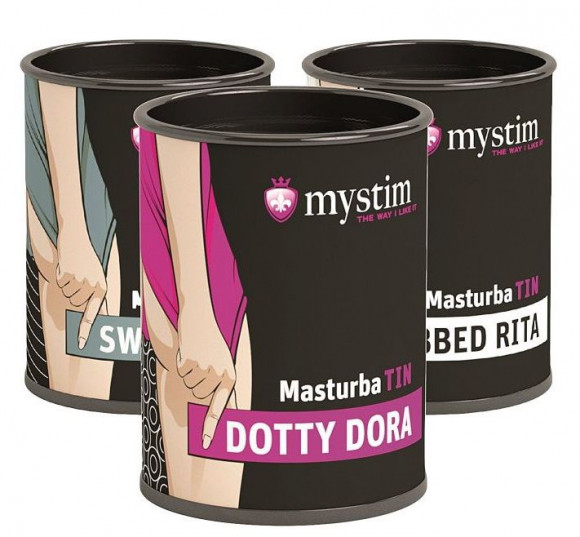 Набор из 12 мастурбаторов Mystim MasturbaTIN Набор из 12 мастурбаторов Mystim MasturbaTIN