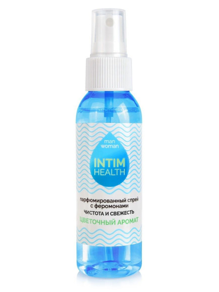 Парфюмированный спрей Intim Health для нижнего белья и тела с цветочным ароматом - 95 мл. Парфюмированный спрей Intim Health для нижнего белья и тела с цветочным ароматом - 95 мл.
