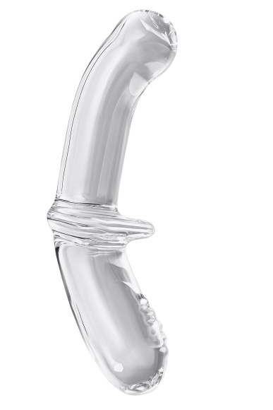 Прозрачный двусторонний стеклянный фаллоимитатор Satisfyer Double Crystal - 19,5 см. Прозрачный двусторонний стеклянный фаллоимитатор Satisfyer Double Crystal - 19,5 см.