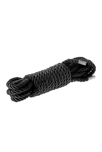 Черная веревка для шибари DELUXE BONDAGE ROPE - 5 м.