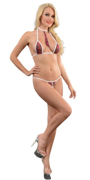 Женский клетчатый костюм ученицы Женский клетчатый костюм ученицы