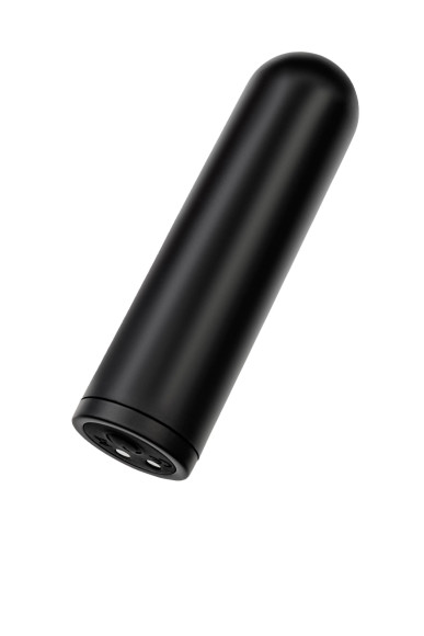 Черная перезаряжаемая вибропуля RealStick CALIBER - 7 см. Черная перезаряжаемая вибропуля RealStick CALIBER - 7 см.