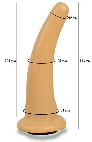 Телесная гладкая насадка Harness - 13,3 см. Телесная гладкая насадка Harness - 13,3 см.