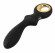 Черный вибратор для точки G с функцией расширения - 18,1 см. Черный вибратор для точки G с функцией расширения - 18,1 см.