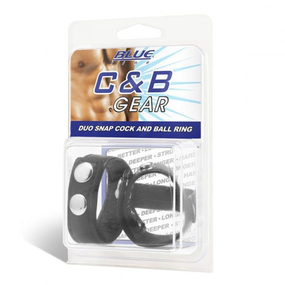 Утяжка на пенис с клёпками Duo Snap Cock And Ball Ring Утяжка на пенис с клёпками Duo Snap Cock And Ball Ring