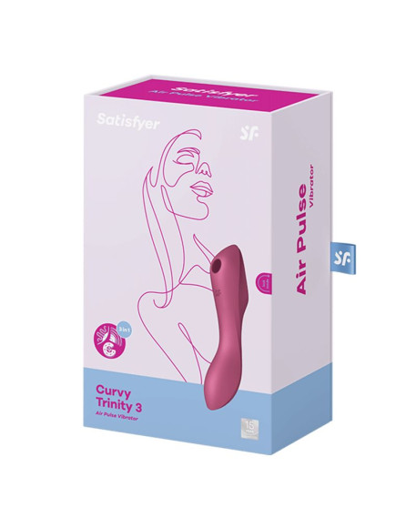 Малиновый вакуум-волновой вибростимулятор Satisfyer Curvy Trinity 3 Малиновый вакуум-волновой вибростимулятор Satisfyer Curvy Trinity 3