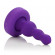 Фиолетовый трехуровневый анальный плаг с 10 функциями - 13 см. Фиолетовый трехуровневый анальный плаг с 10 функциями - 13 см.