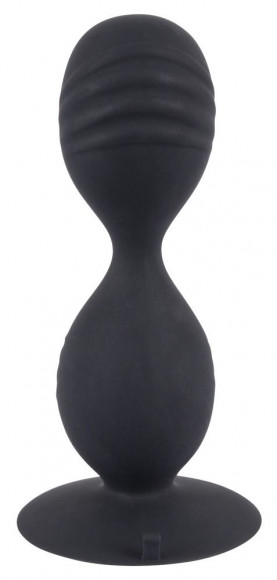 Анальные шарики на жесткой сцепке Backdoor Friend Double