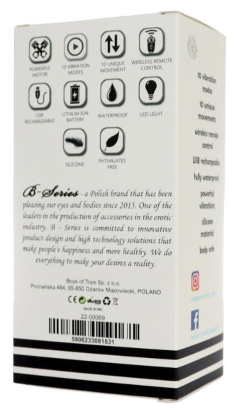 Черный массажер простаты с вибрацей и возвратно-поступательными движениями