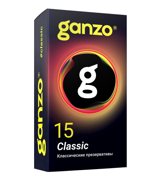 Классические презервативы с обильной смазкой Ganzo Classic - 15 шт. Классические презервативы с обильной смазкой Ganzo Classic - 15 шт.