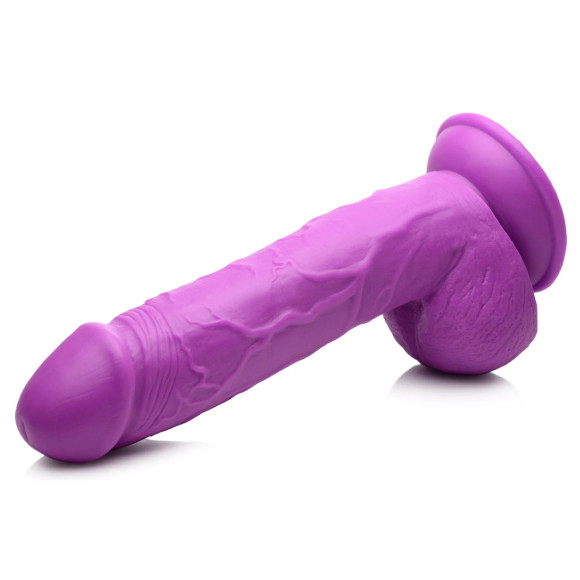 Фиолетовый фаллоимитатор на присоске 8.25 Dildo with Balls - 22,8 см. Фиолетовый фаллоимитатор на присоске 8.25 Dildo with Balls - 22,8 см.