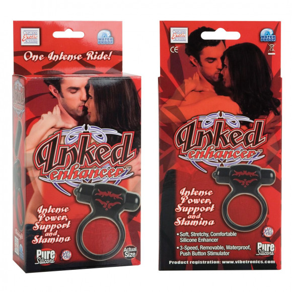 Черное виброколечко Inked