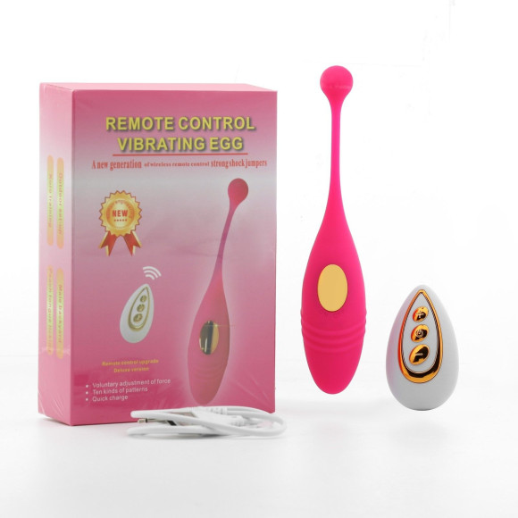 Ярко-розовое виброяйцо «Оки-Чпоки» с пультом ДУ Ярко-розовое виброяйцо «Оки-Чпоки» с пультом ДУ