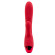 Красный вибратор-кролик с пульсацией и нагревом Irene - 21 см. Красный вибратор-кролик с пульсацией и нагревом Irene - 21 см.