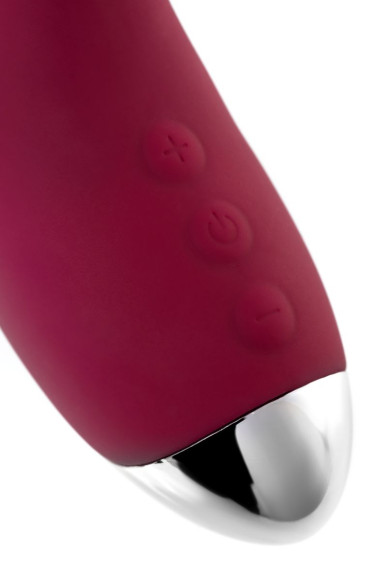 Бордовый вибратор-кролик Mion - 22 см. Бордовый вибратор-кролик Mion - 22 см.