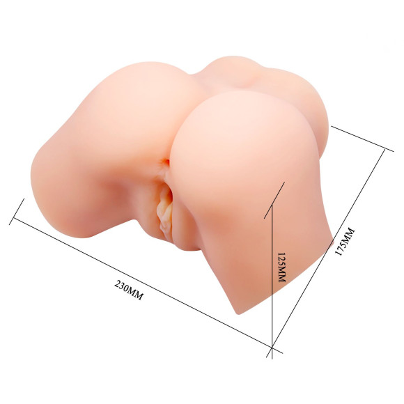 Телесный мастурбатор-полуторс с вибрацией Samantha Телесный мастурбатор-полуторс с вибрацией Samantha