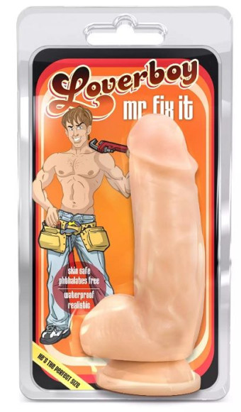Телесный фаллоимитатор Mr. Fix it - 17,8 см. Телесный фаллоимитатор Mr. Fix it - 17,8 см.