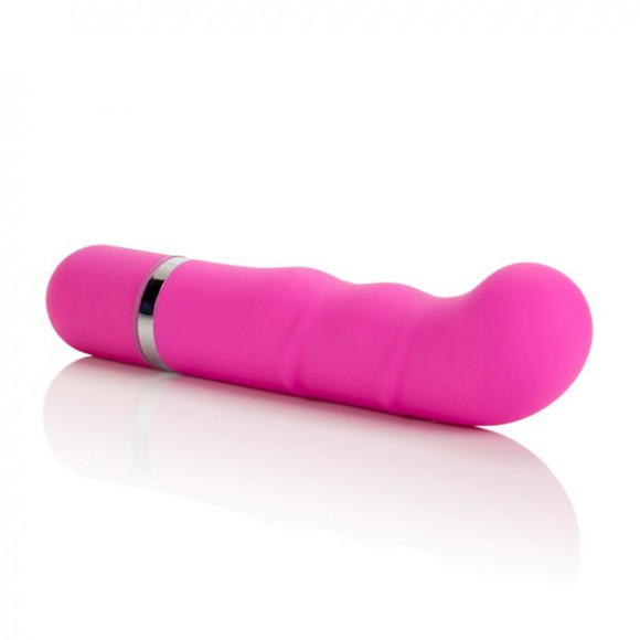 Розовый вибромассажер 10-Function Charisma Ripply - 11 см.