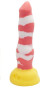 Красно-белый фаллоимитатор  Лис Medium  - 24 см.