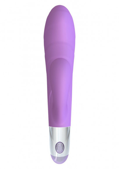Фиолетовый вибратор Lovely Vibes G-spot Twin - 20 см. Фиолетовый вибратор Lovely Vibes G-spot Twin - 20 см.