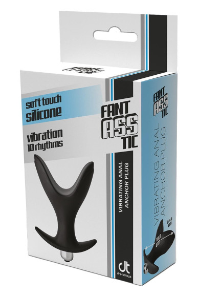 Черная анальная пробка Vibrating Anal Anchor Plug - 10 см. Черная анальная пробка Vibrating Anal Anchor Plug - 10 см.