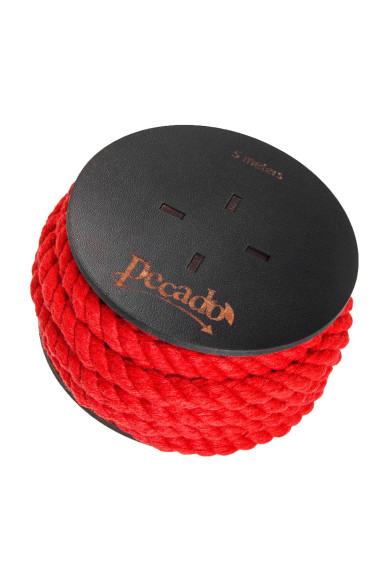 Красная веревка для шибари на катушке - 5 м. Красная веревка для шибари на катушке - 5 м.