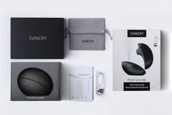 Черный вакуум-волновой стимулятор Pulse Galaxie с проекцией звёздного неба Черный вакуум-волновой стимулятор Pulse Galaxie с проекцией звёздного неба