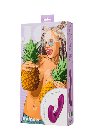 Фиолетовый поворотный вибратор c вакуумной стимуляцией Spinser - 23 см. Фиолетовый поворотный вибратор c вакуумной стимуляцией Spinser - 23 см.