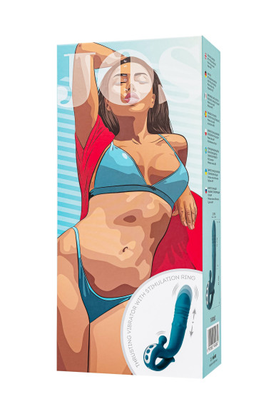 Зеленый вибратор с функцией Up&Down и стимулирующим кольцом Mija - 19 см. Зеленый вибратор с функцией Up&Down и стимулирующим кольцом Mija - 19 см.