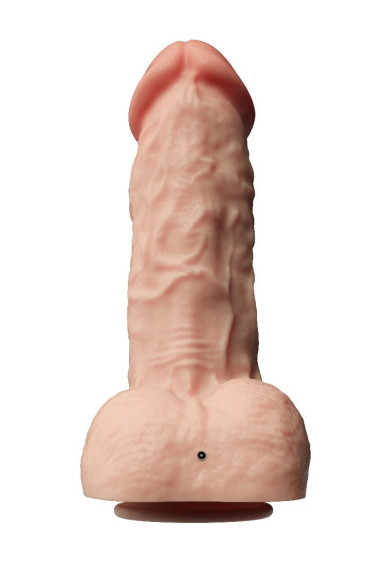 Телесный перезаряжаемый вибратор-реалистик на присоске - 21,1 см. Телесный перезаряжаемый вибратор-реалистик на присоске - 21,1 см.