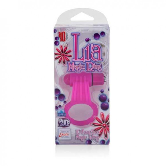 Розовое эрекционнное кольцо с двумя положениями вибростимулятора