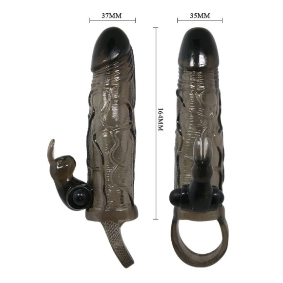 Удлиняющая дымчатая насадка с вибрацией Удлиняющая дымчатая насадка с вибрацией