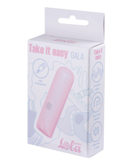 Розовая перезаряжаемая вибропуля Gala Розовая перезаряжаемая вибропуля Gala