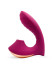 Сливовый вибромассажер с вакуумной стимуляцией клитора