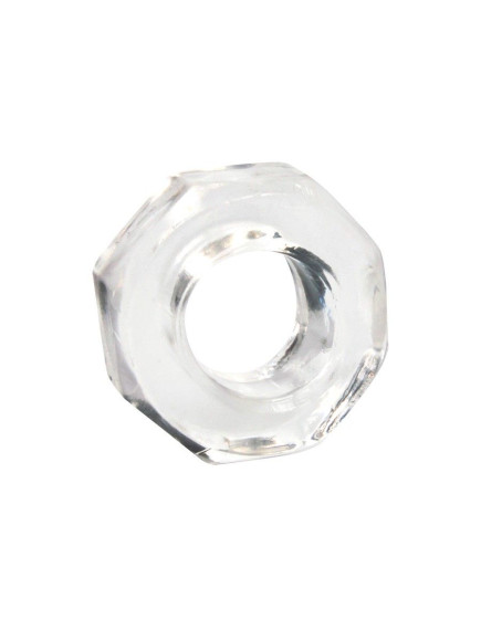Прозрачное эрекционное кольцо в форме гайки