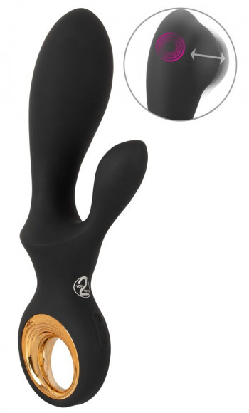 Черный вибратор-кролик с функцией расширения Inflatable Rabbit Vibrator - 18,3 см. Черный вибратор-кролик с функцией расширения Inflatable Rabbit Vibrator - 18,3 см.