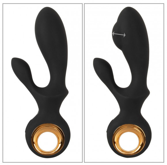 Черный вибратор-кролик с функцией расширения Inflatable Rabbit Vibrator - 18,3 см. Черный вибратор-кролик с функцией расширения Inflatable Rabbit Vibrator - 18,3 см.