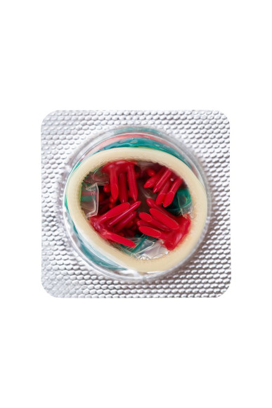 Презерватив с пучками усиков Стимулирующая штучка №3 - 1 шт. Презерватив с пучками усиков Стимулирующая штучка №3 - 1 шт.