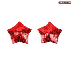 Красные пэстисы-звездочки