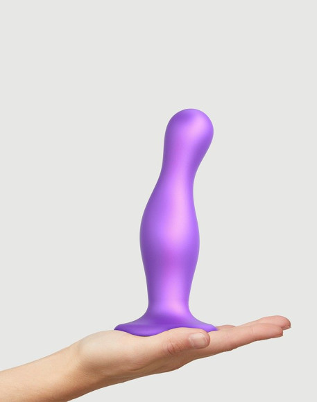 Фиолетовая насадка Strap-On-Me Dildo Plug Curvy size L Фиолетовая насадка Strap-On-Me Dildo Plug Curvy size L